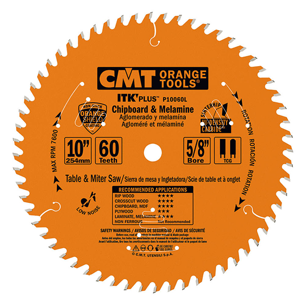 ITK Plus chipboard and melamine saw blades